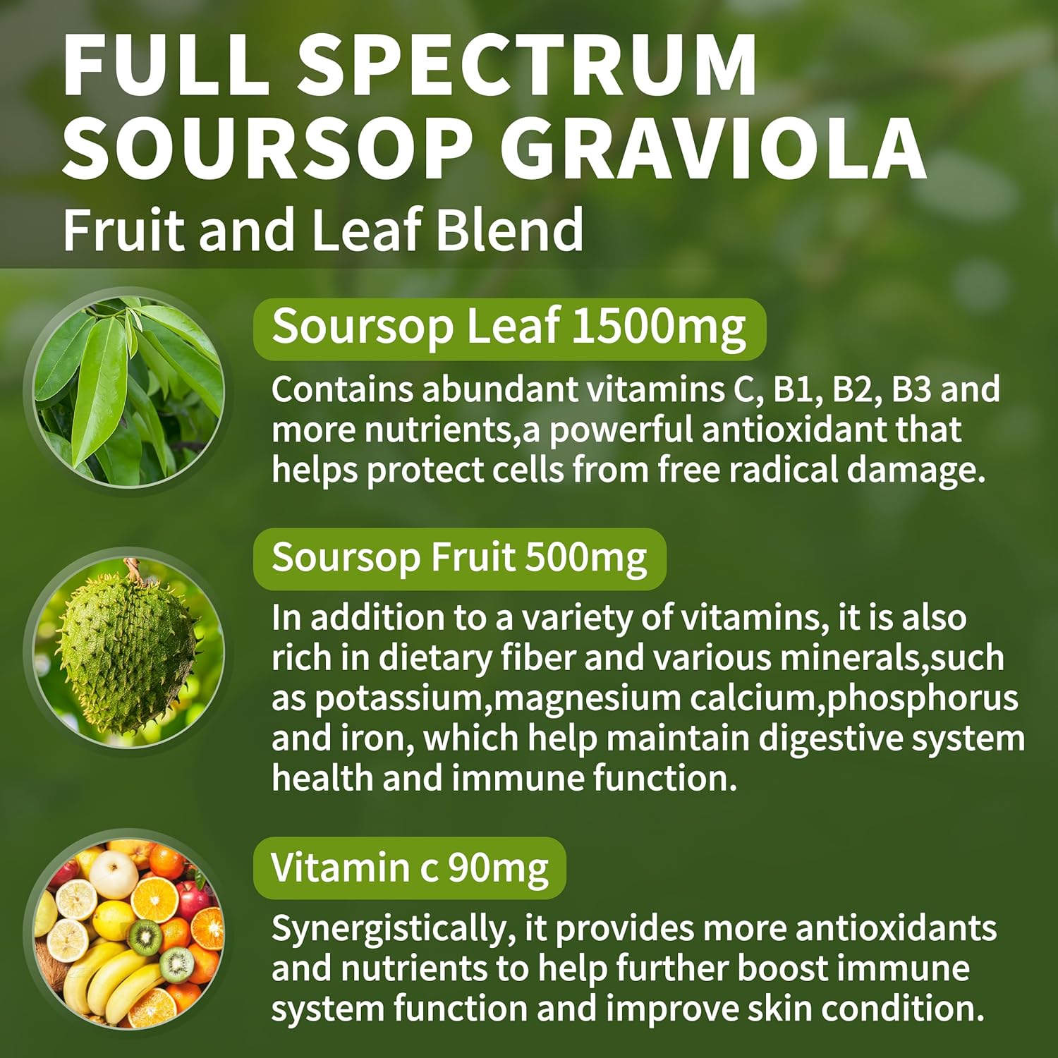 Soursop Graviola Liquid Drops 2000mg (2 Pack), High Absorption Cell Support & Regeneration, Immune Boost - Liver Health, Herbal Goodness - Natural Flavor, Liquid-Sugar/Gluten Free - 4 Fl Oz