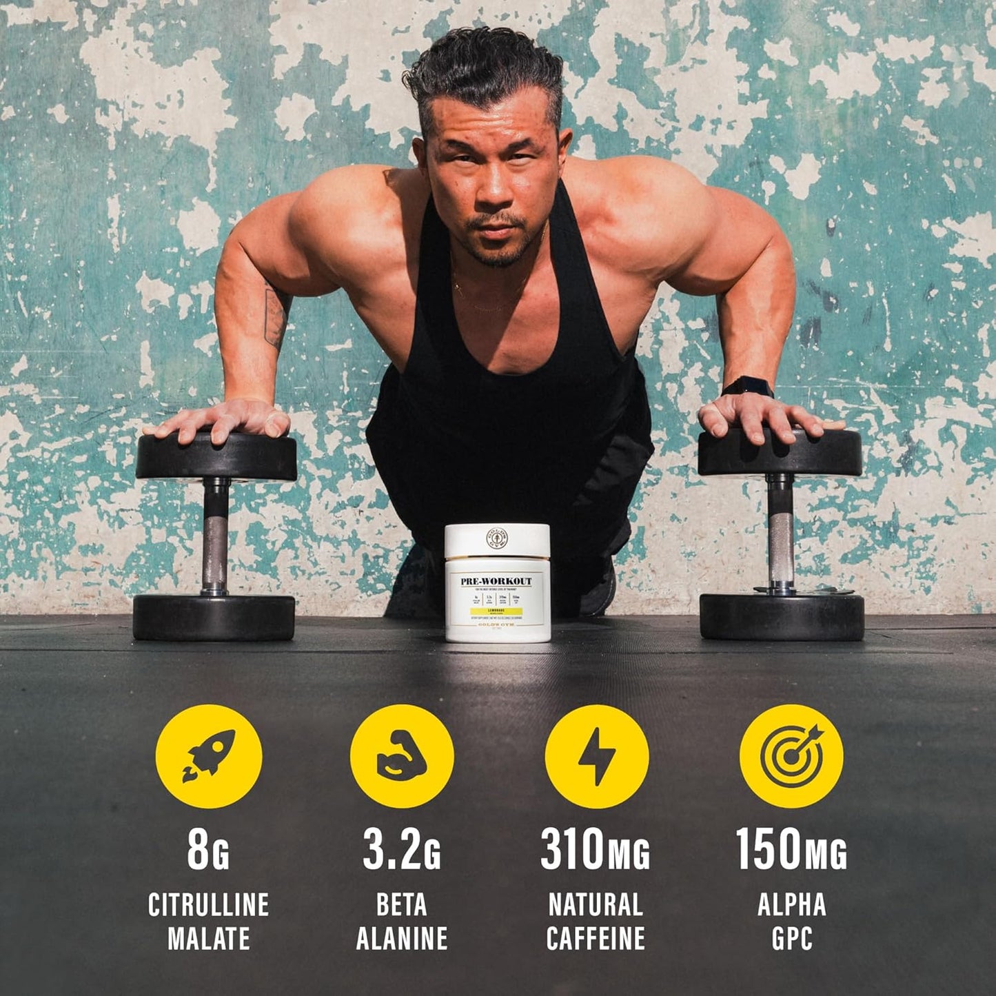 Soy-Free Vegan Pre-Workout Powder with Green Coffee Bean Caffeine - 20 Servings