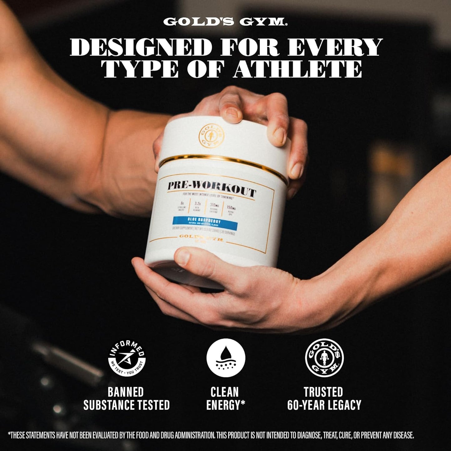 Soy-Free Vegan Pre-Workout Powder with Green Coffee Bean Caffeine - 20 Servings