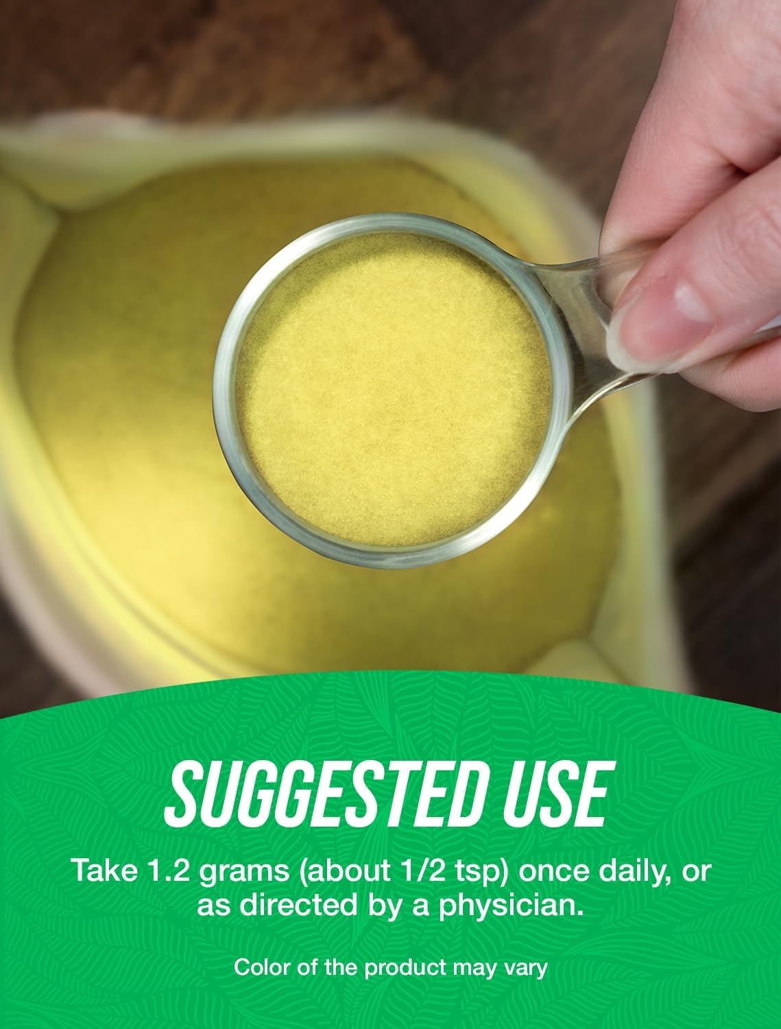 Soy Lecithin Powder Supplement - Food Grade, 1200mg per Serving, Gluten Free - 500g (1.1 lbs) Pack of 1