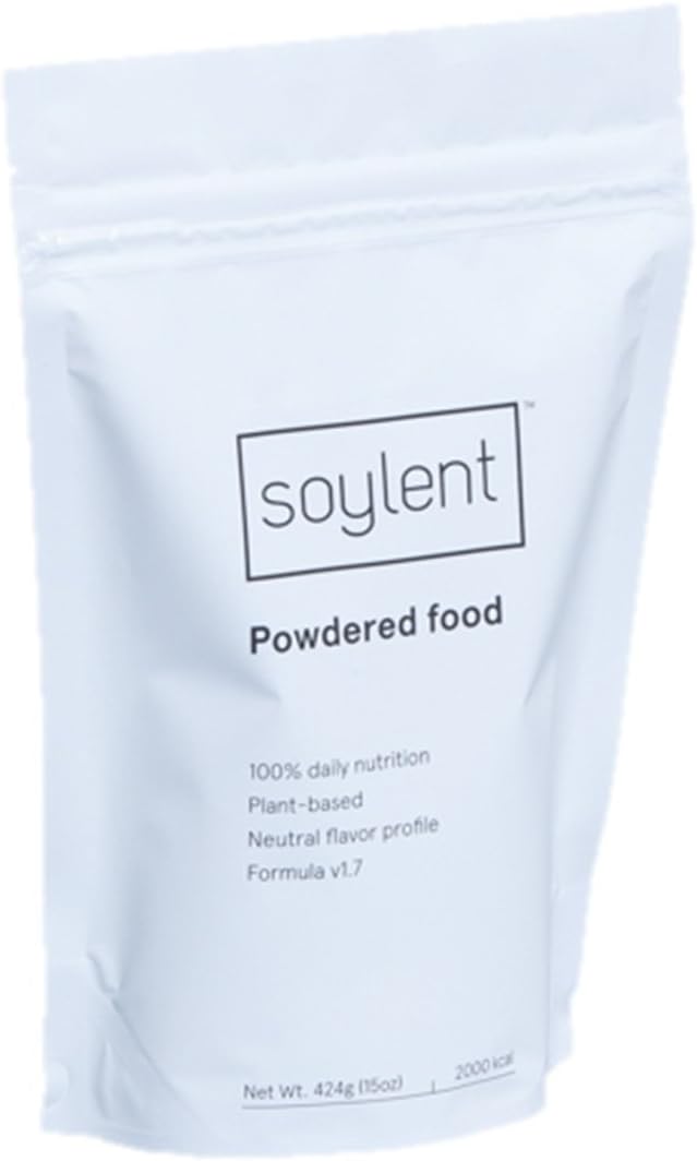 Soylent Nutrition Meal Replacement Powder, 1 Day Supply (5 Meals), 435g - Complete Daily Nutrition Shake