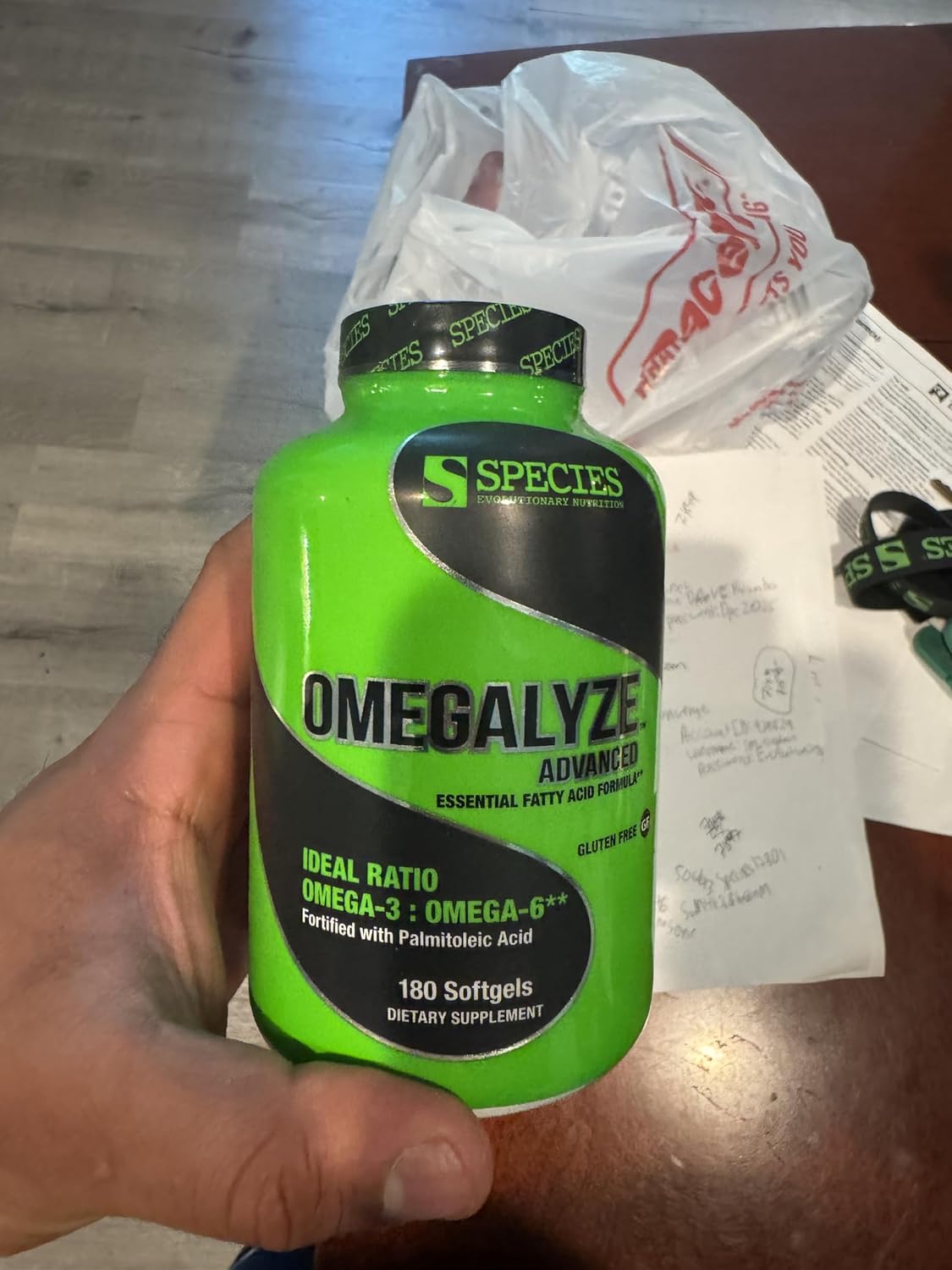 Species Nutrition Omegalyze Essential Fatty Acid Formula Supplement - 180 Capsules for Recovery & Omega 3, 6, 7 Support