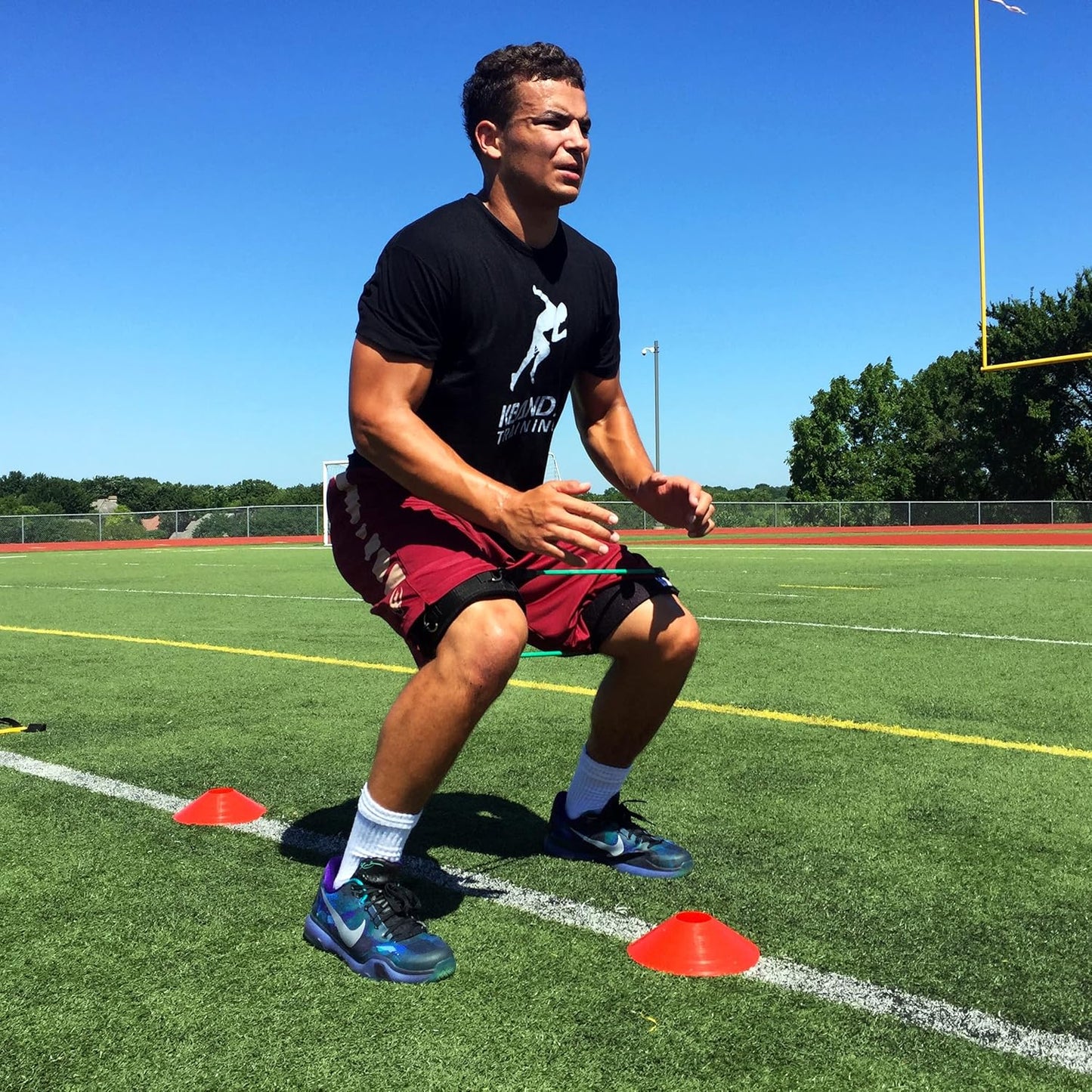 Speed and Strength Leg Resistance Bands Set with Digital Training Programs | Kbands Training Kbands for Athletes - Youth to Advanced Sizes