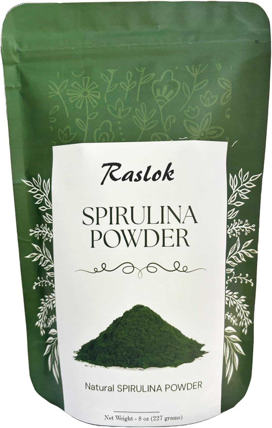 Spirulina Powder 8 Oz - Pure, Non-GMO, Rich in Vegan Protein - Immune Support and Antioxidants - No Fillers