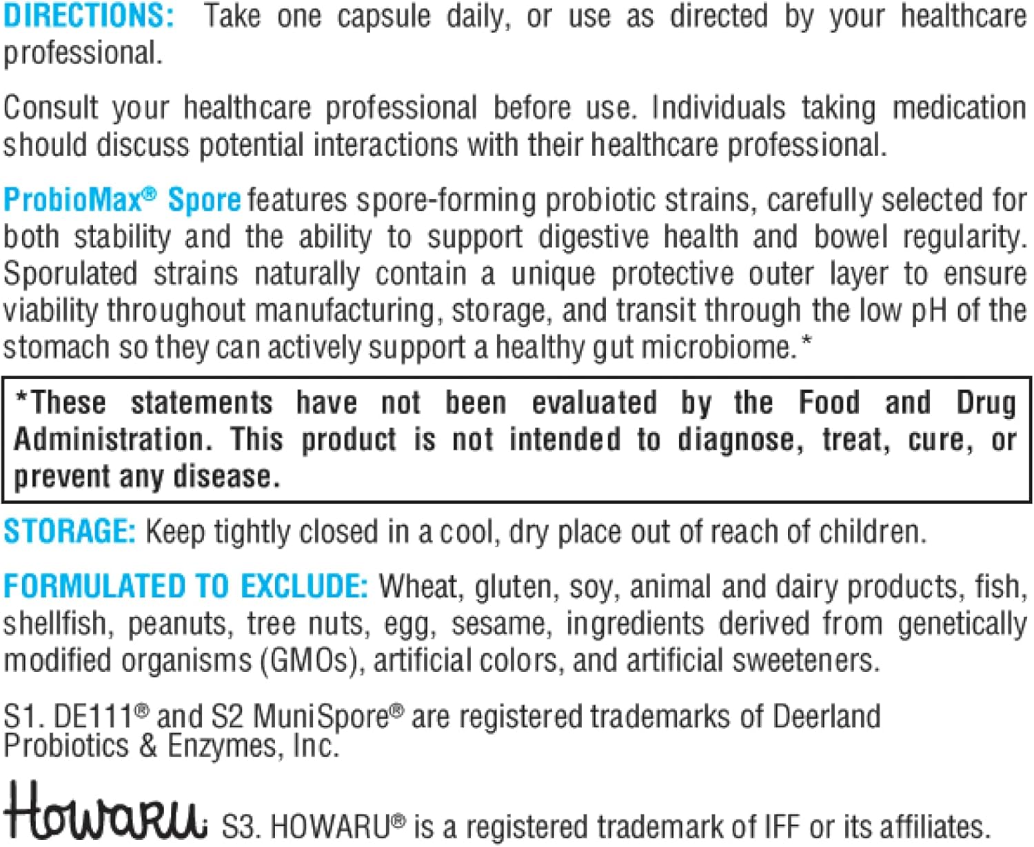 Spore Probiotic Support for Women & Men - Xymogen ProbioMax - Promotes Gut Health & Bowel Regularity - Vegetarian & Shelf-Stable (30 Capsules)