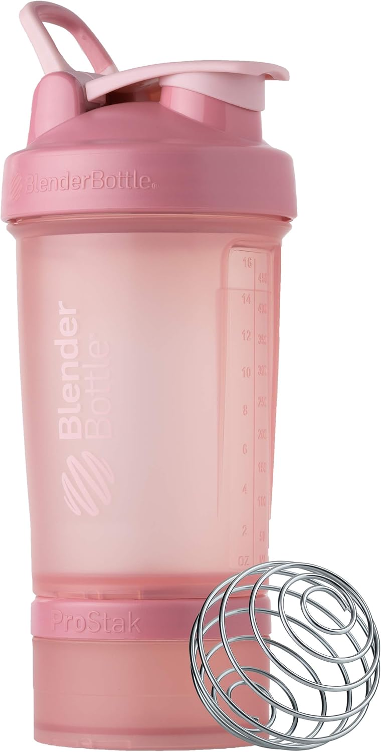 SportMixer Shaker Bottle with ProStak System - Ideal for Protein Shakes and Supplement Storage
