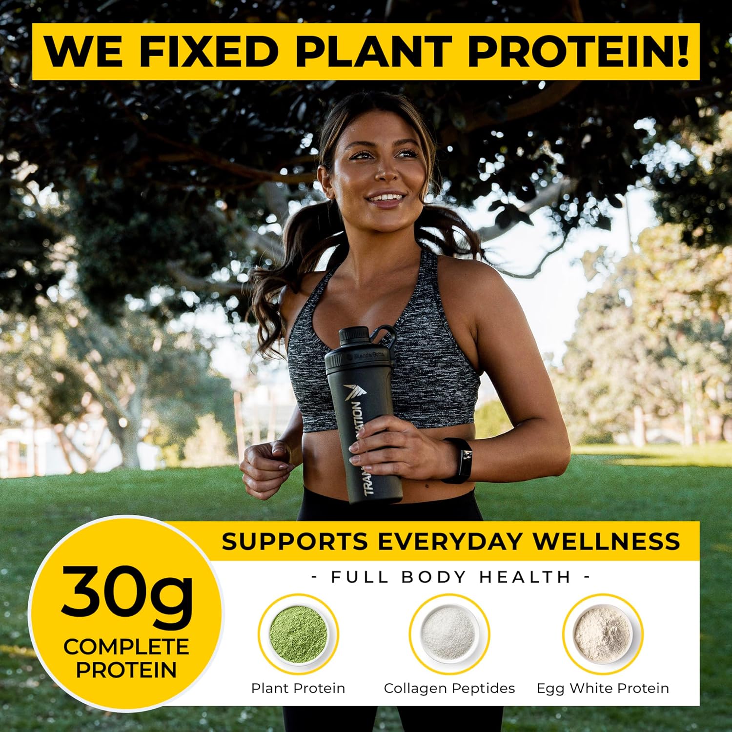 SPR Body Transformation Protein Super Blend with Probiotics, Digestive Enzymes, and MCT Oil - Vanilla Flavor for Men & Women