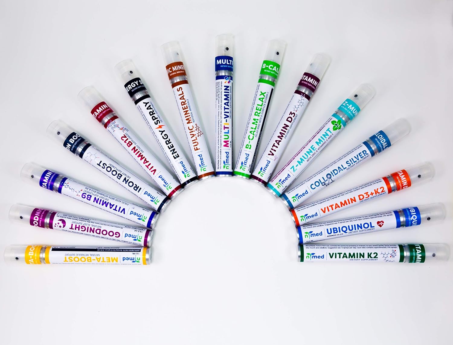 Spray Supplements with Fulvic Minerals, Trace Elements, and Vitamins for Enhanced Absorption