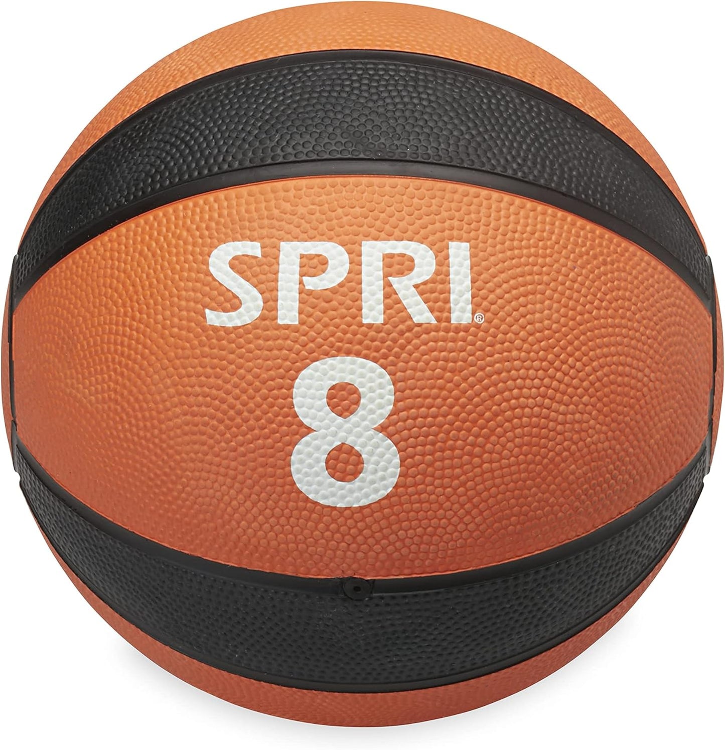 SPRI Medicine Ball for Endurance Training - Heavy-Duty Textured Surface - Easy-to-Read Weight Label - Multi-Use Fitness Tool