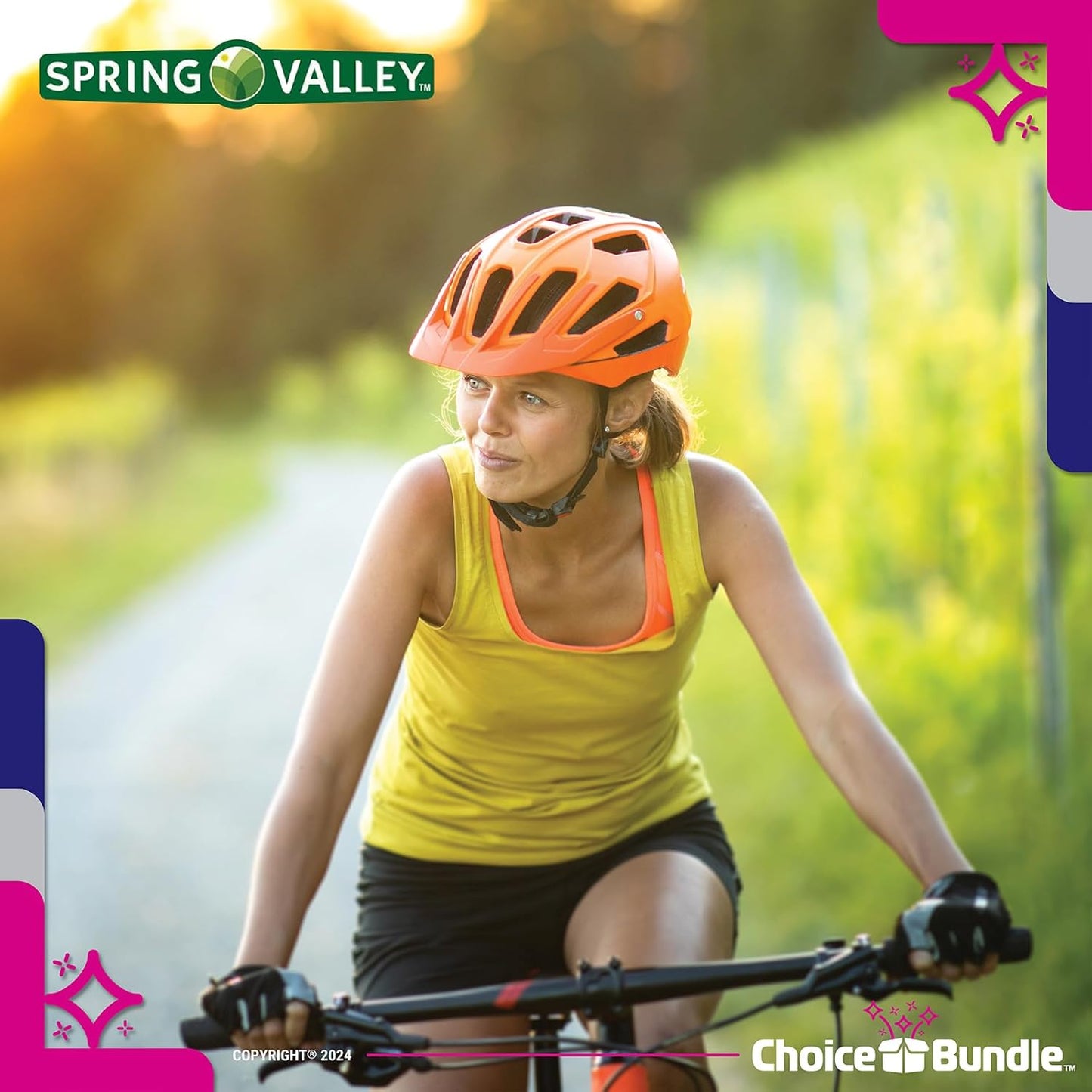 Spring Valley Blood Pressure Support Capsules 120 Count Bundle with Vitamin Guide & Pill Container - Vegetarian Formula for Heart Health and Wellness