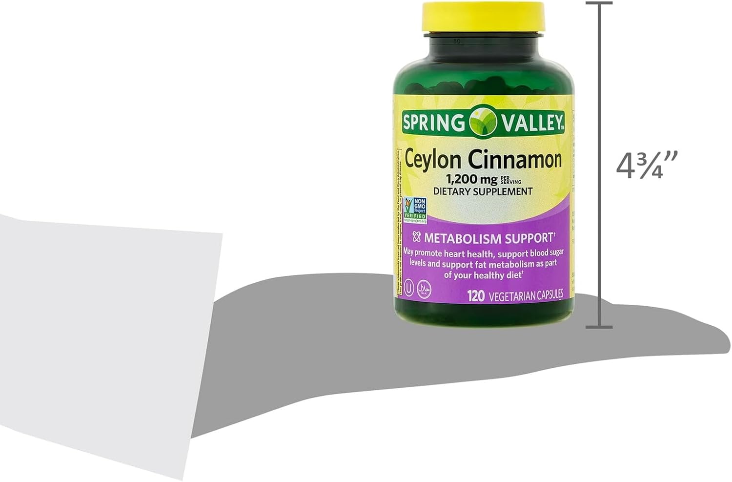 Spring Valley Ceylon Cinnamon Capsules 1200mg - Pack of 2, 120ct - Fusion Shop Store