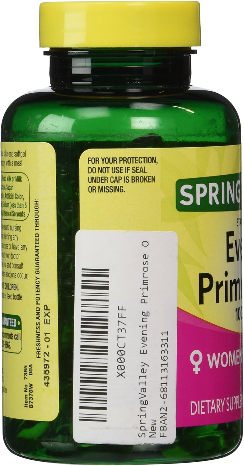 Spring Valley Evening Primrose Oil Softgels - 1000 mg, 75 Count