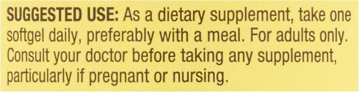 Spring Valley Omega-3 Fish Oil Supplements, 500mg, 60 Count with Pill Organizer