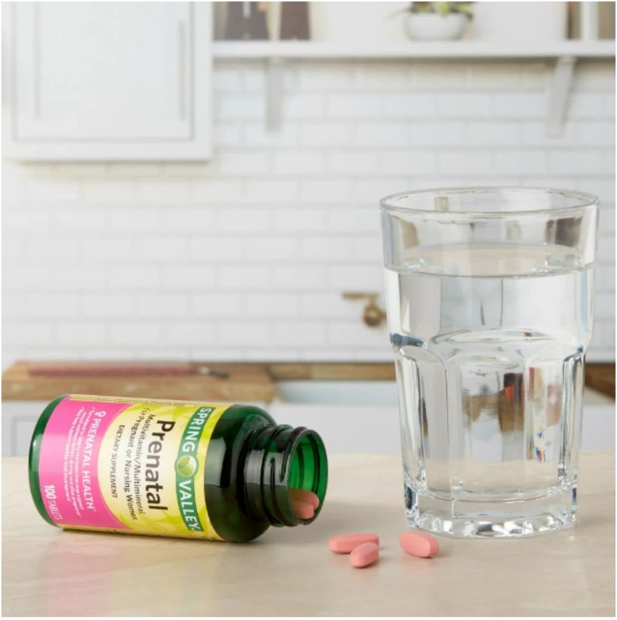Spring Valley Prenatal Multivitamin & Multimineral Tablets - 100 Count with Bonus STS Sticker