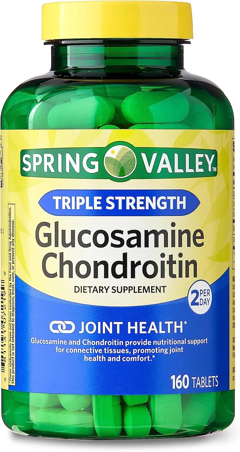 Spring Valley Triple Strength Glucosamine Chondroitin Tablets - 160 Count