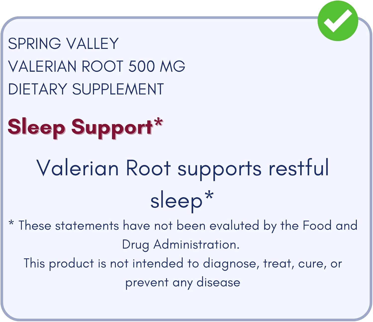 Spring Valley Valerian Root 500mg Vegan Capsules - Natural Sleep Support Dietary Supplement, 300 Count