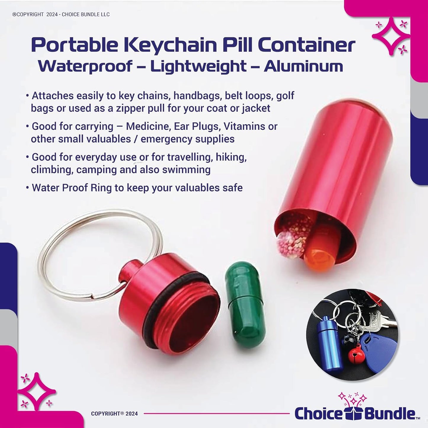 Spring Valley Zero Sugar Vitamin C Gummies 120 Ct 4 pk Bundle + Vitamin Vitality Guide & Pill Container (6 Items)