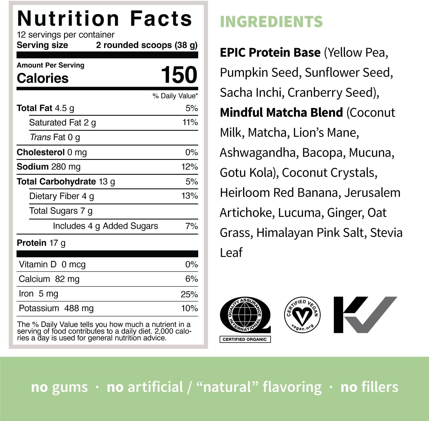 Sprout Living Epic Protein Pro Collagen with Mindful Matcha and Real Sport, Complete Coffee - 12 Servings