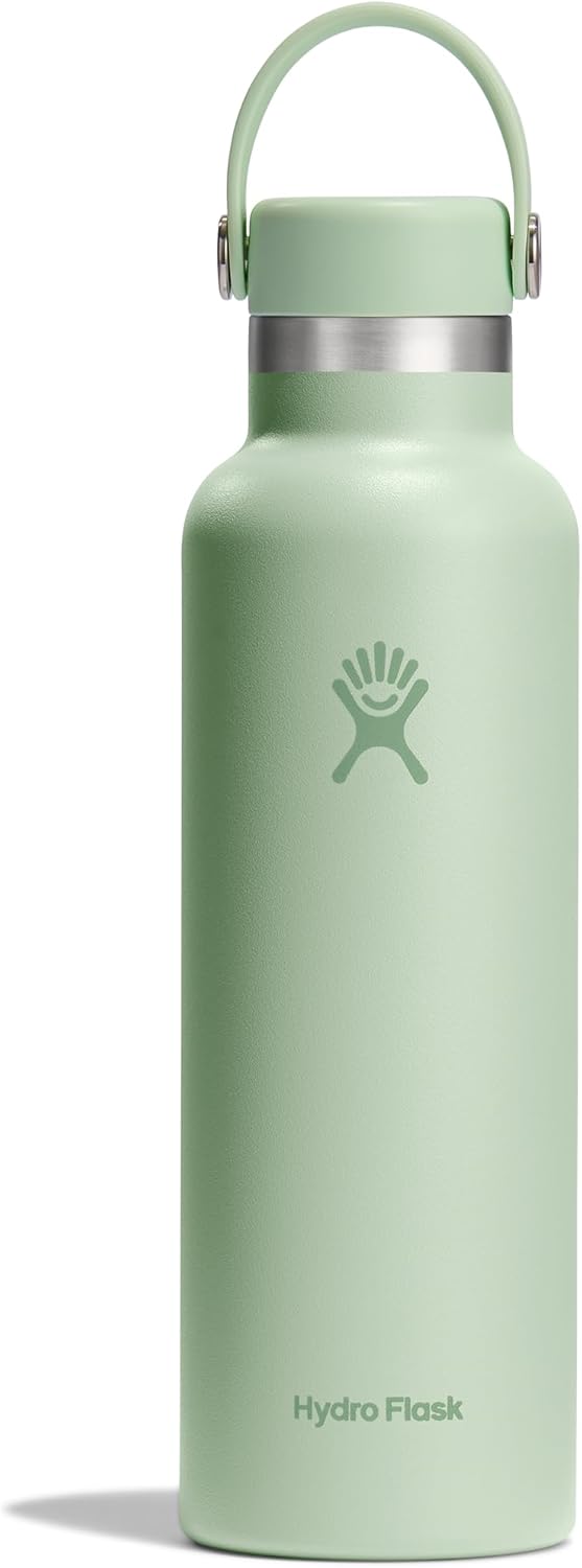 Stainless Steel Hydro Flask Standard Mouth Water Bottle with Flex Cap and Vacuum Insulation - 20oz
