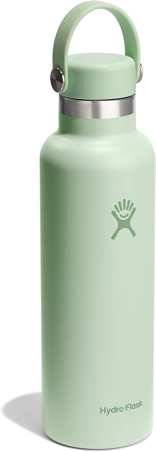 Stainless Steel Hydro Flask Standard Mouth Water Bottle with Flex Cap and Vacuum Insulation - 20oz