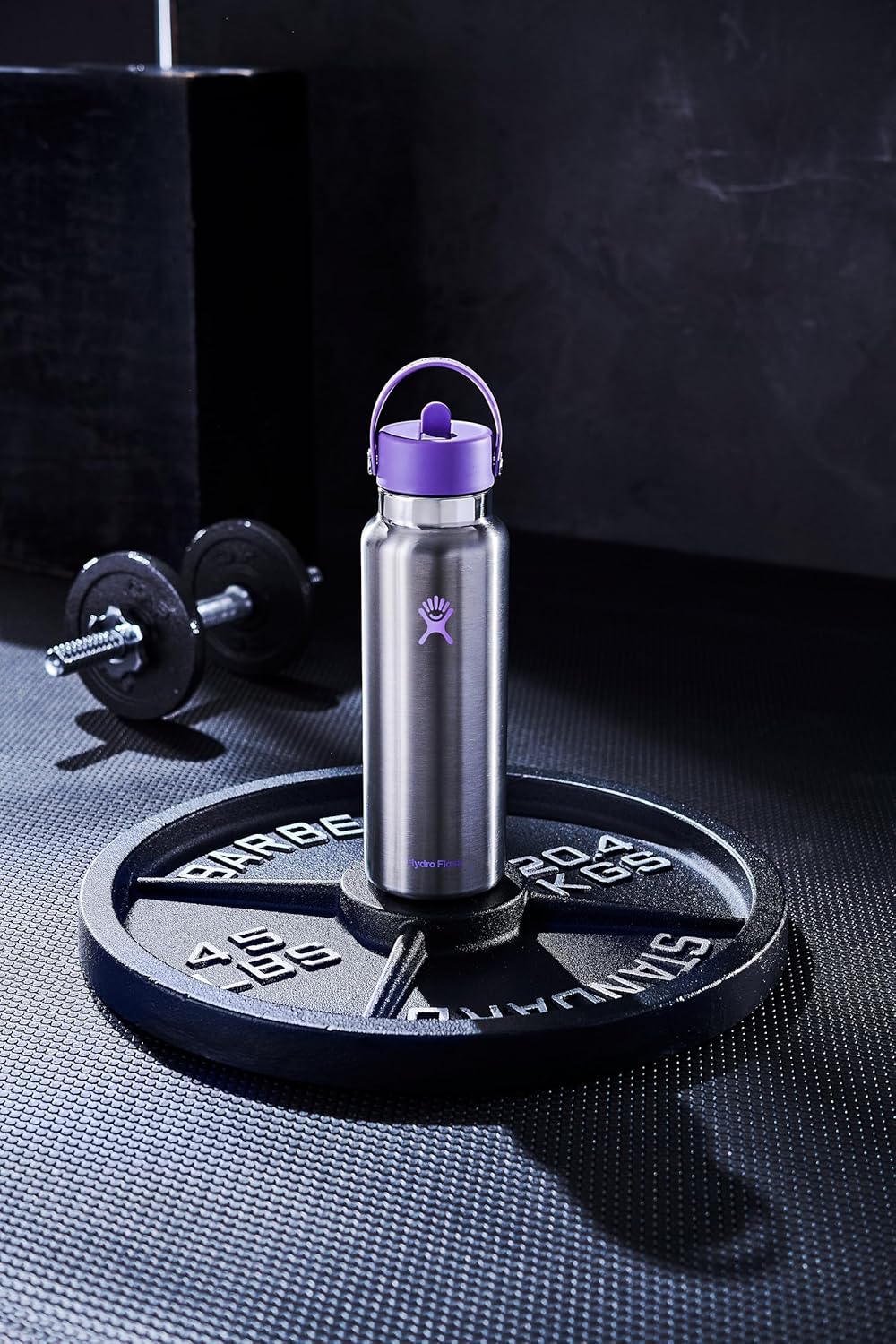 Stainless Steel Hydro Flask Wide Mouth Water Bottle with Leakproof Straw Lid for Cold Drinks, Sports, Travel