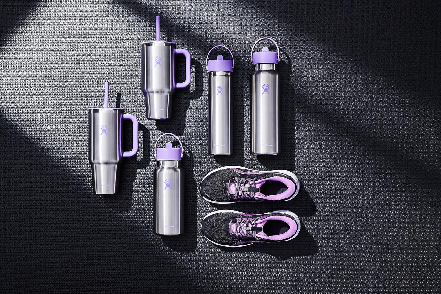 Stainless Steel Hydro Flask Wide Mouth Water Bottle with Leakproof Straw Lid for Cold Drinks, Sports, Travel