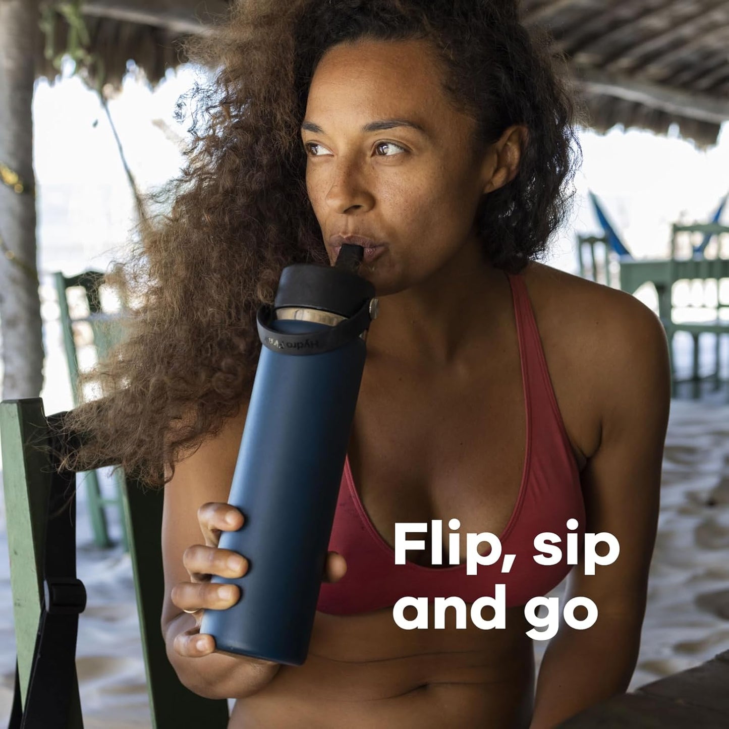 Stainless Steel Hydro Flask Wide Mouth Water Bottle with Leakproof Straw Lid for Cold Drinks, Sports, Travel