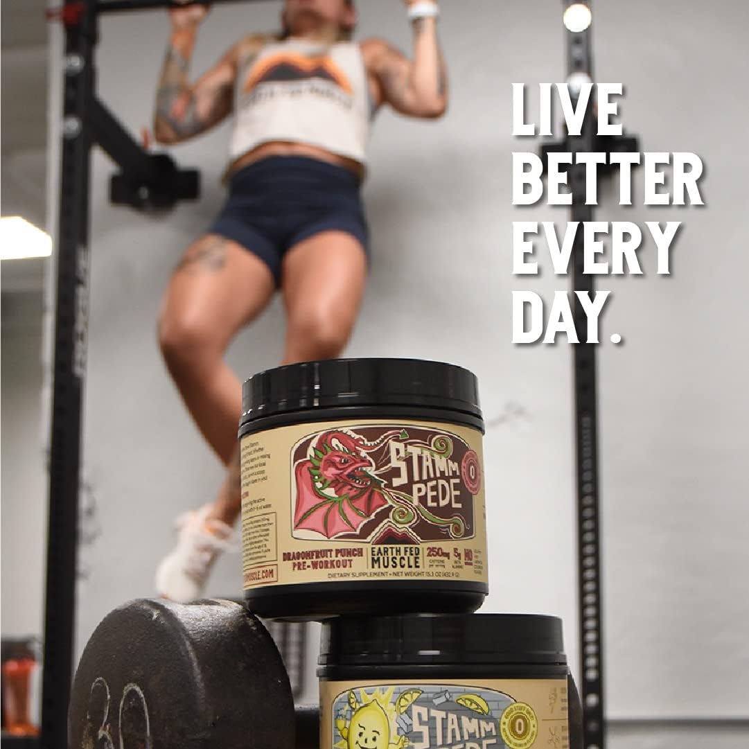 Stammpede DragoFruit Punch Pre Workout - 30 Servings, Energy Boost, Enhanced Endurance and Focus - Beta-Alanine, 250mg Caffeine, Citrulline Malate, Taurine, Tyrosine - Keto, Sugar-Free