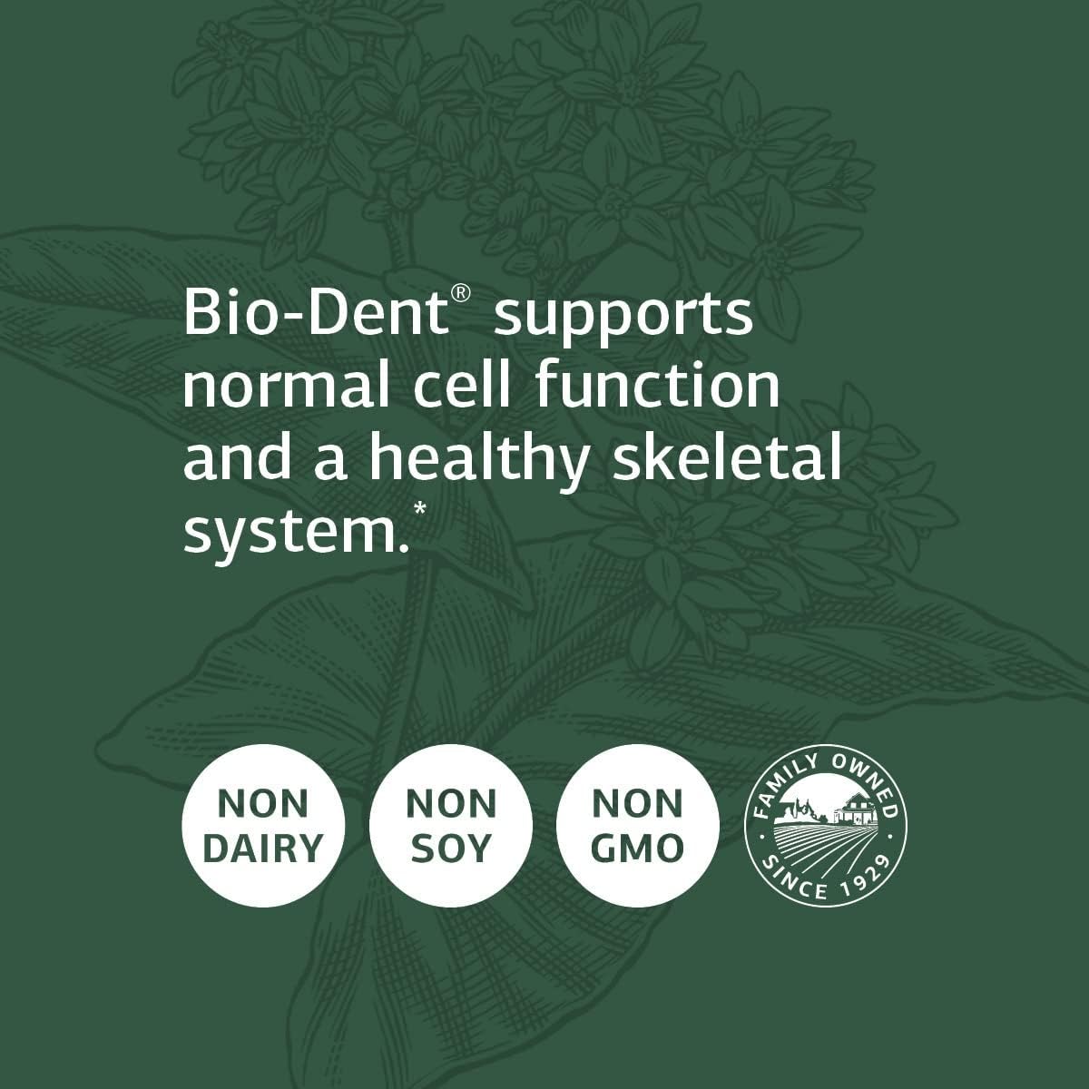 Standard Process Bio-Dent Supplement - Supports Skin, Muscle, and Bone Health - Whole Food Formula with Calcium, Licorice Root, Manganese, Phosphorus - 800 Tablets