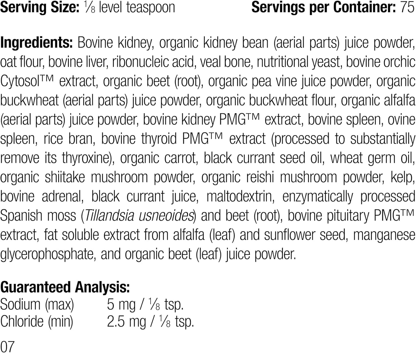 Standard Process Canine Renal Support Supplement for Dog Kidney Health - 30 Grams