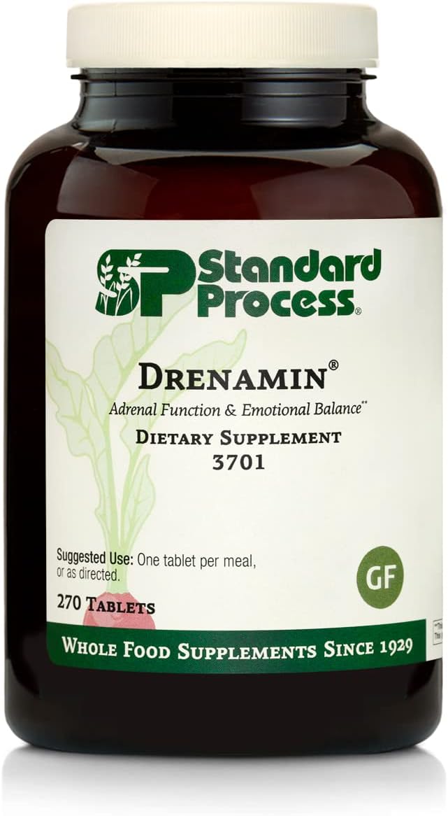 Standard Process Drenamin - Whole Food Antioxidant and Adrenal Support Supplement - 270 Tablets
