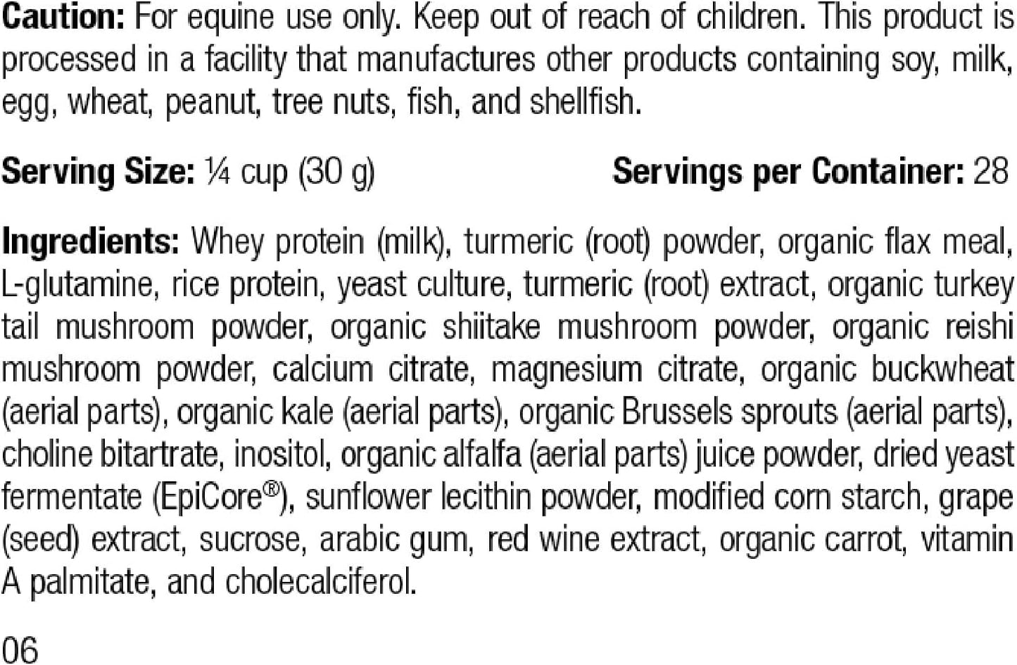 Standard Process Equine Immune Support Supplement - Supports Horse Health with Vitamin A & Whey Protein - 850 g