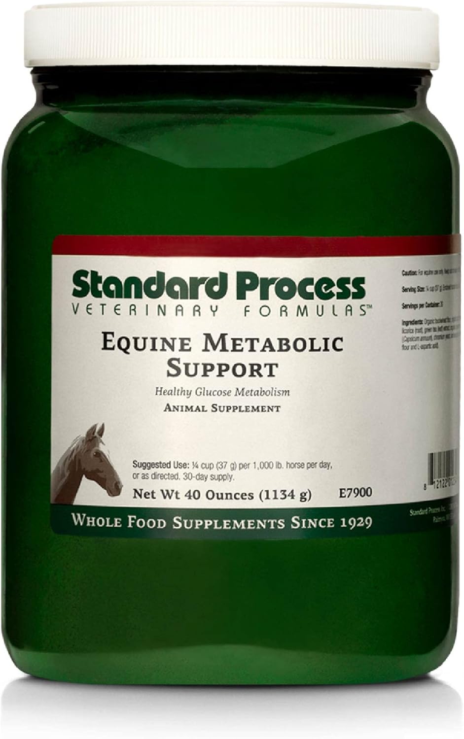 Standard Process Equine Metabolic Support Powder - Whole Food Horse Supplement with Green Tea & Cayenne Pepper - 1134 g