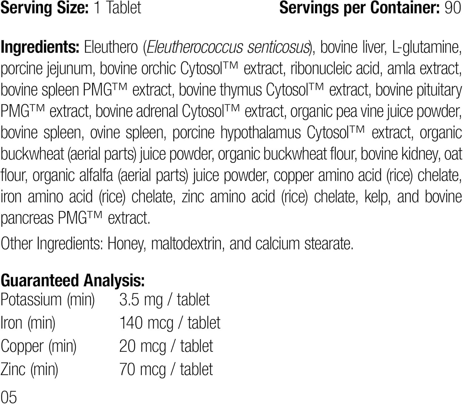 Standard Process Feline Immune System Support Tablets - Boost Cat's Immune Health - Nutritional Supplement for Healthy Immune Cells - 90 Tablets