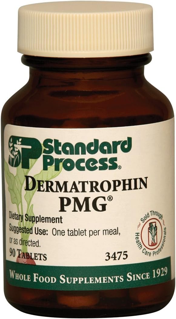 Standard Process Inc. Dermatrophin PMG - Supports Healthy Skin Function - 90 Tablets