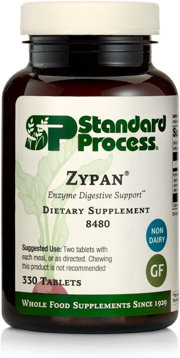 Standard Process Zypan Digestive Health Supplement - Supports Macronutrient Digestion - 330 Tablets