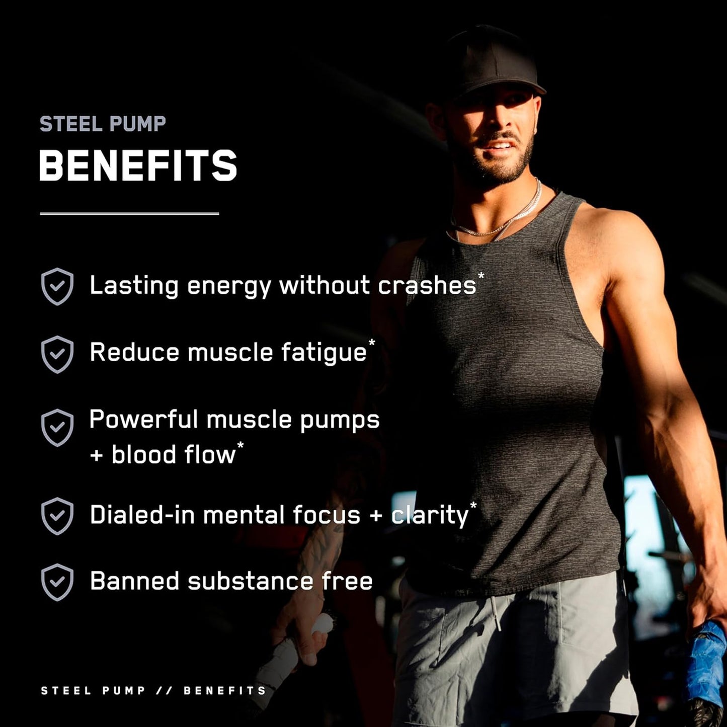 SteelFit Steel Pump Pre Workout Powder - Watermelon Lemonade Flavor | Advanced Nitric Oxide Supplement for Muscle Building & Recovery | 30 Servings with Peak ATP, Ashwagandha & Electrolytes