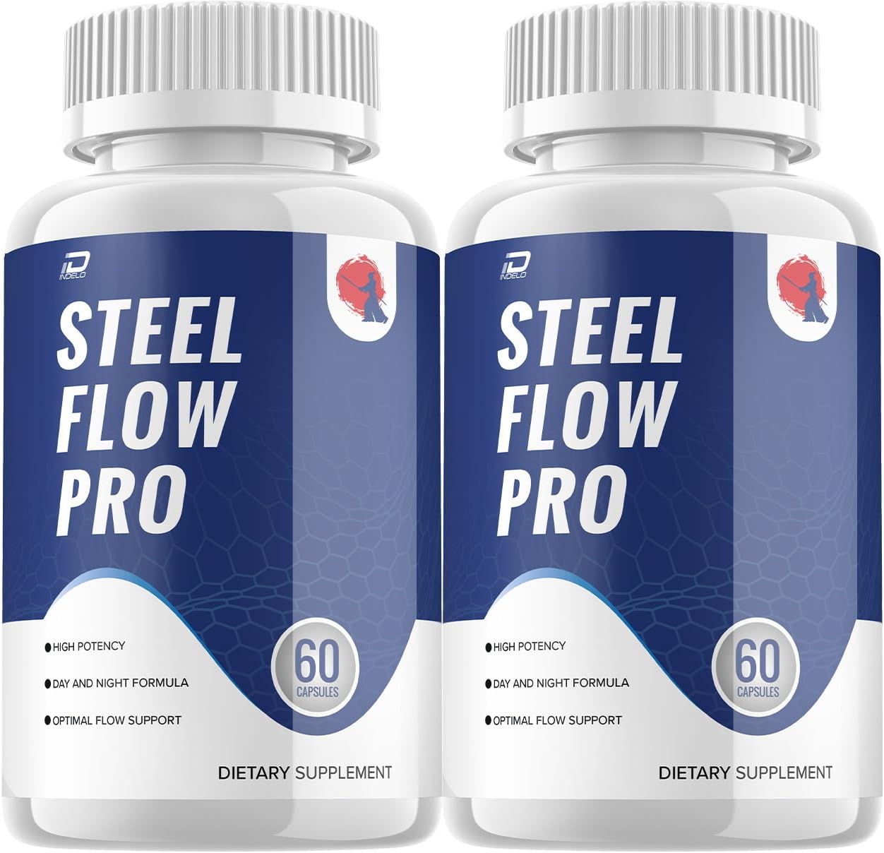 SteelFlow Pro Prostate Supplement for Men - Advanced Energy & Bladder Control Pills for Men's Health (2 Pack - 120 Capsules)