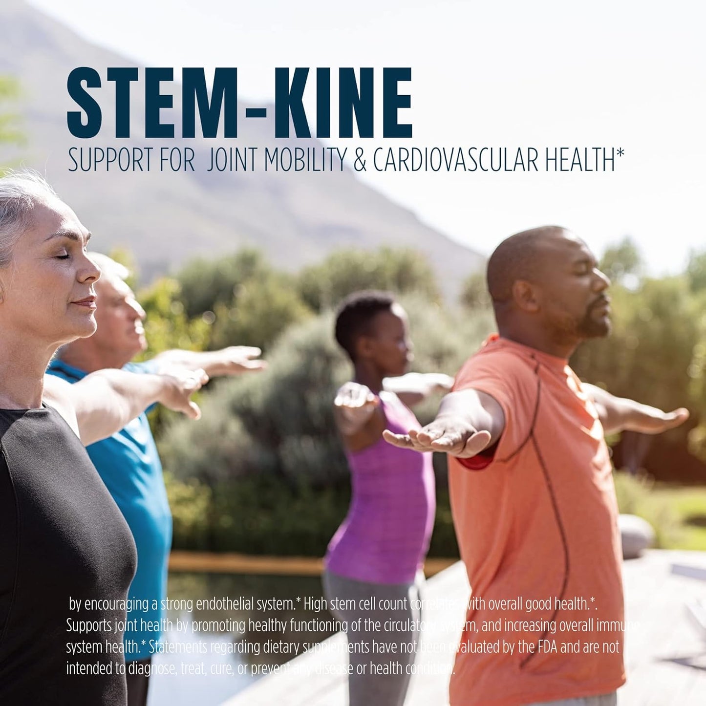 Stem-Kine Stem Cell Supplements - Increase Circulating Stem Cells for Aging Support - 60 Capsules