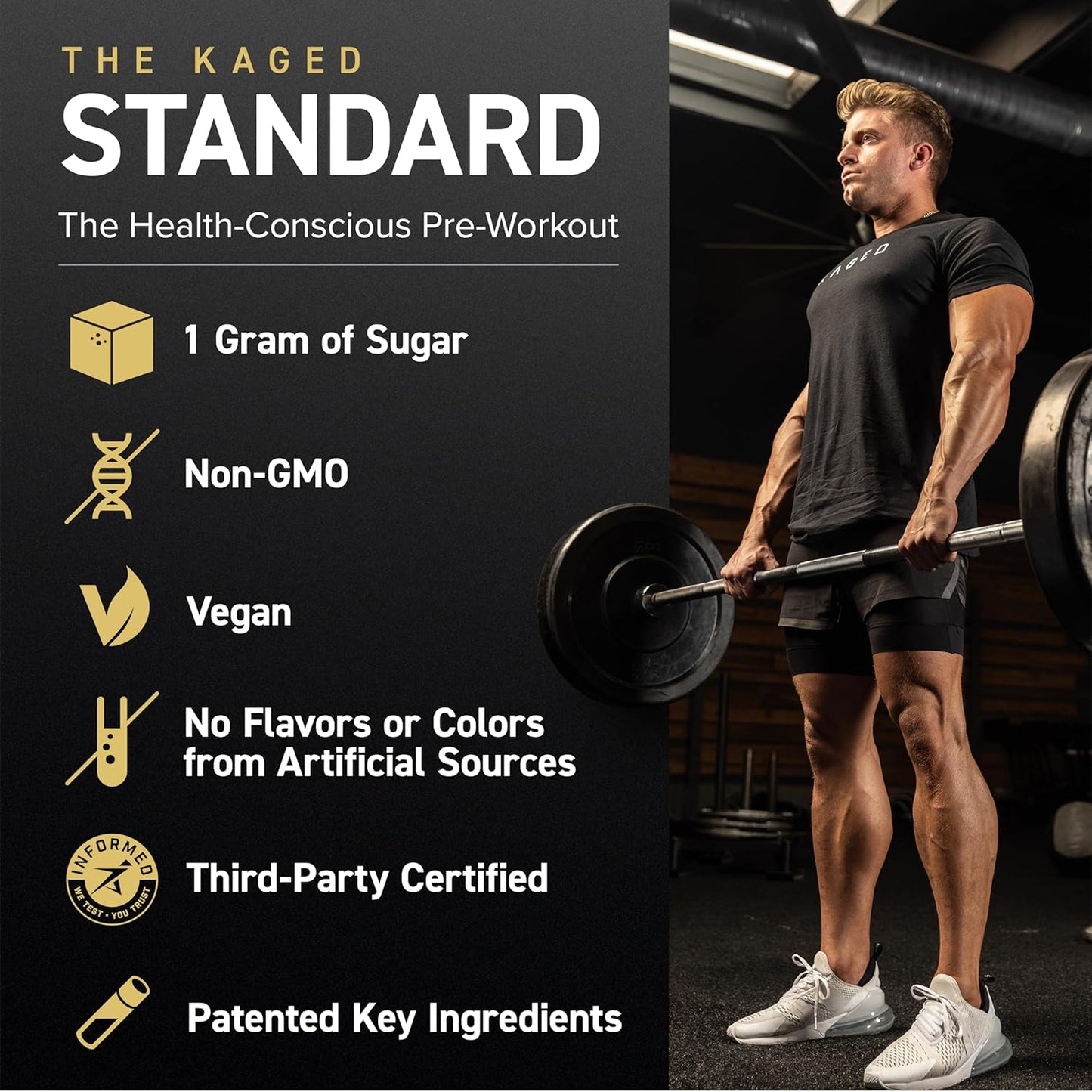 Stim-Free Pre-Workout Powder with L-Citrulline, Beta Alanine, and Creatine - Power, Stamina, Focus - Cherry Limeade Flavor - 20 Servings