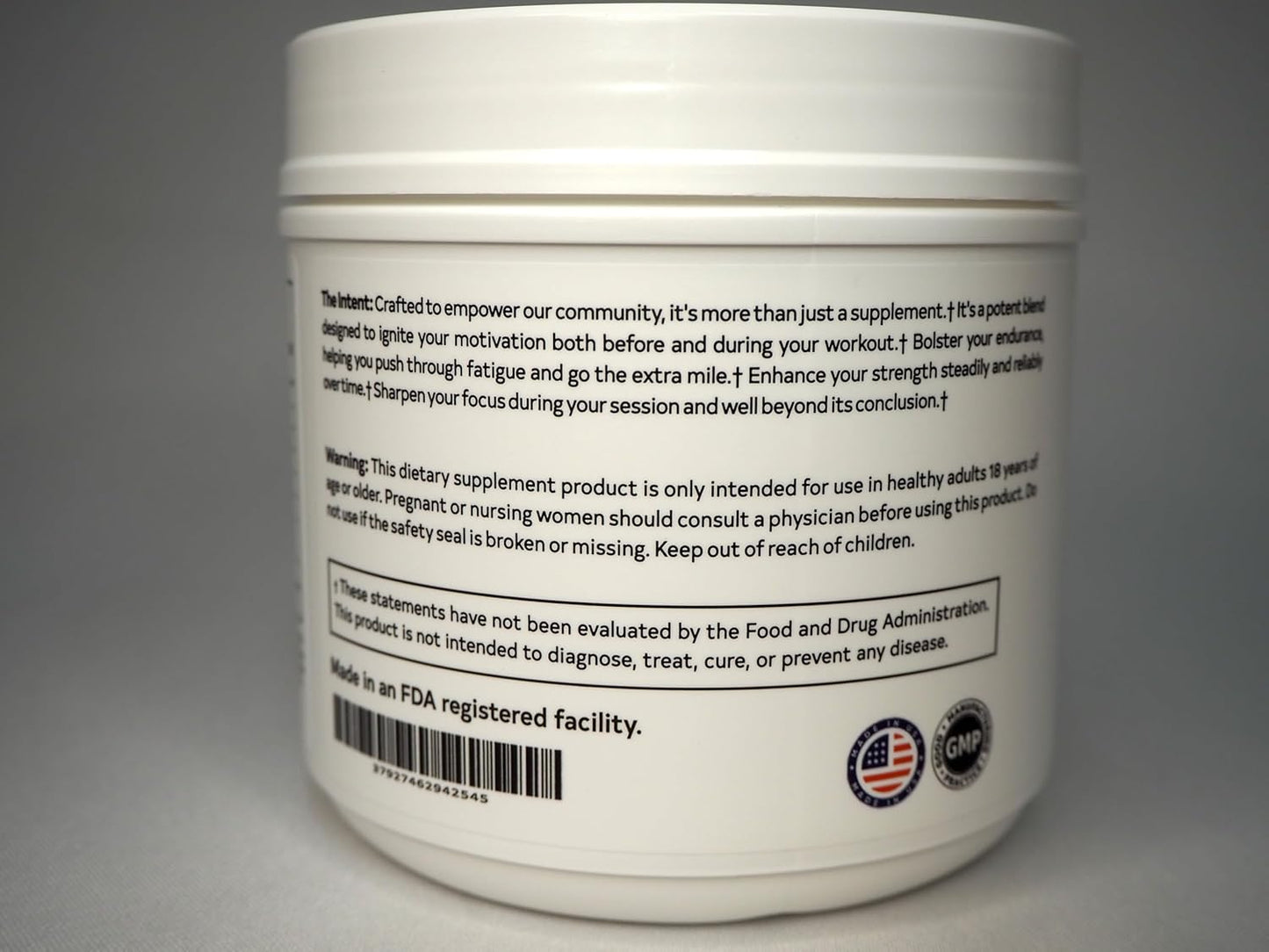 Stimulant-Free Pre-Workout for Energy, Endurance, Focus, and Strength by Intents Nutrition