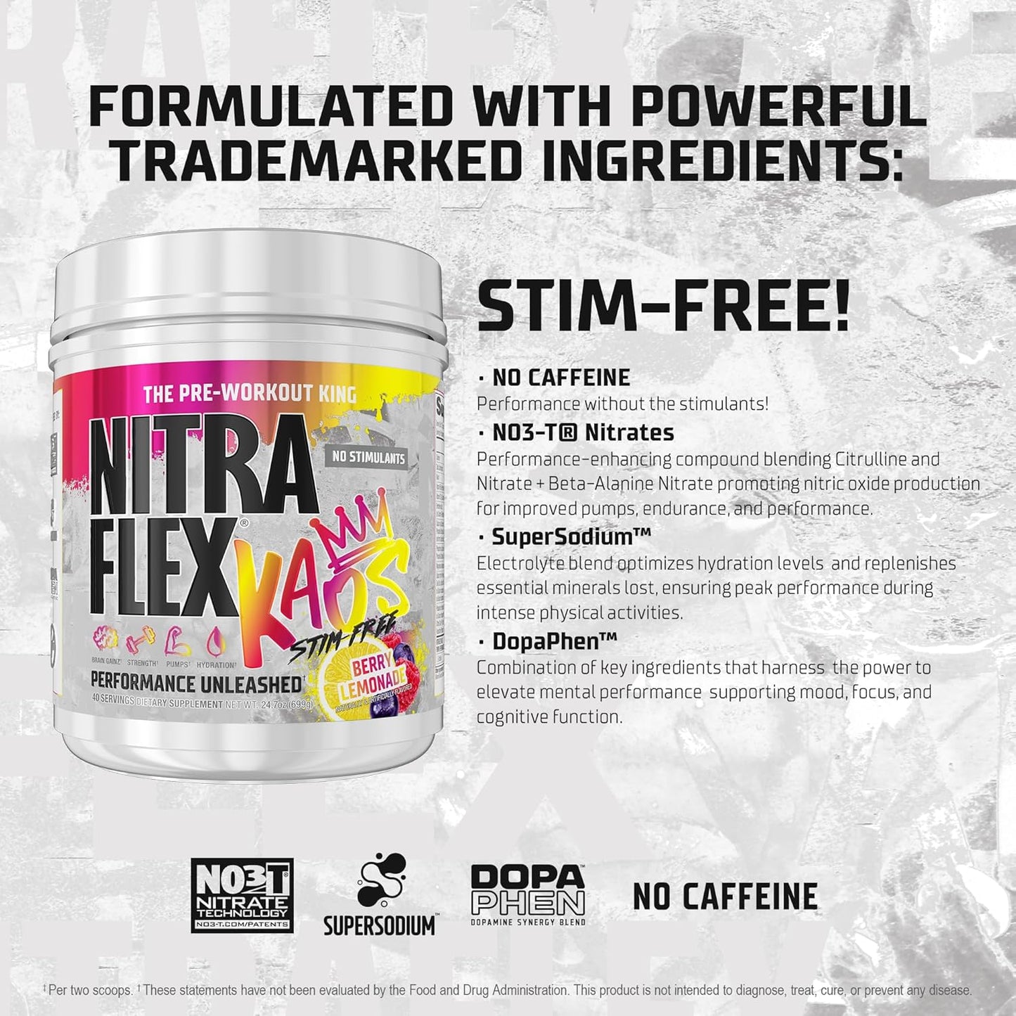 Stimulant-Free Pre-Workout Supplement White Cherry Limeade