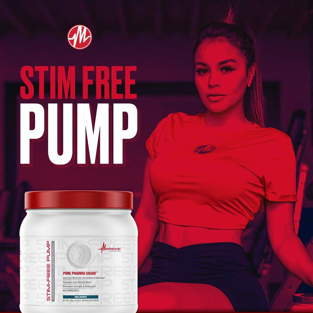 Stimulant-Free Pump Supplement for Metabolic Nutrition Boost