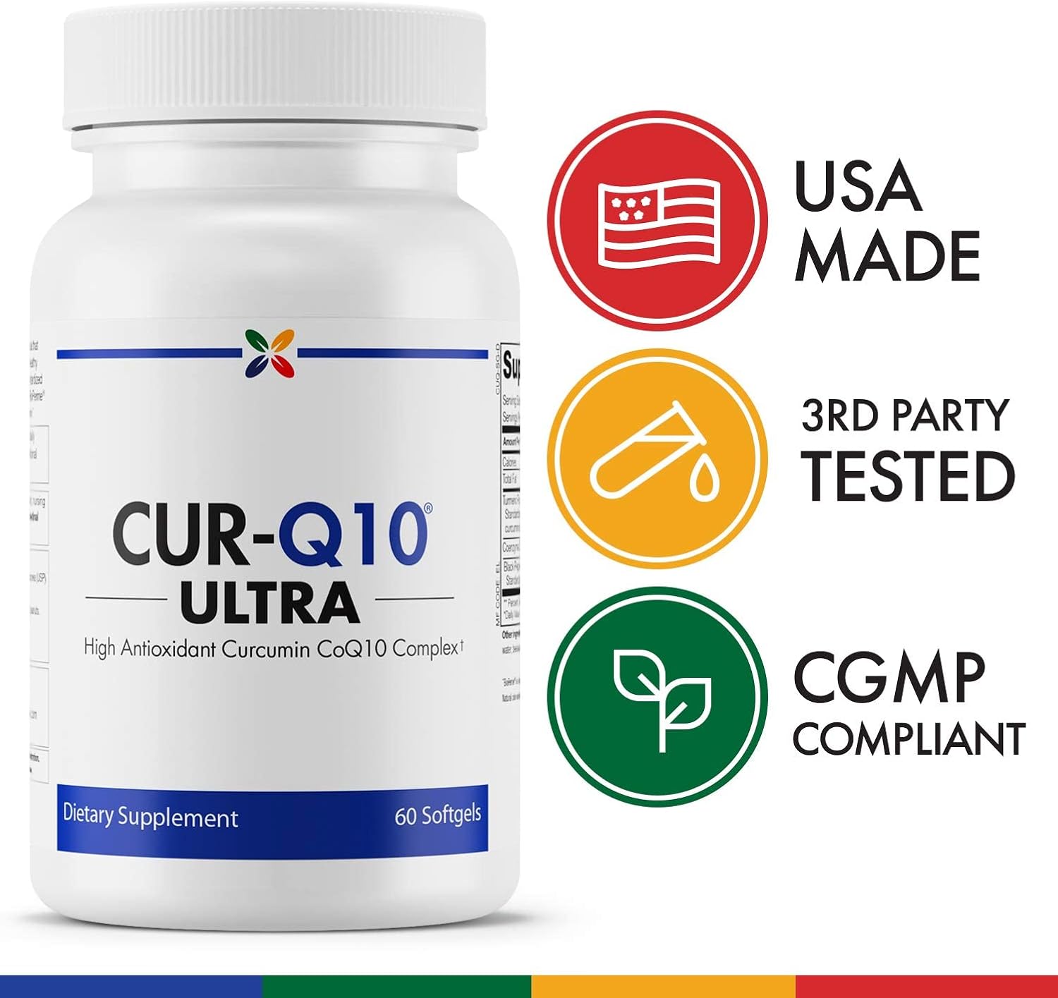 Stop Aging Now Ultra Curcumin CoQ10 Complex Softgels - Powerful Anti-Aging Supplement