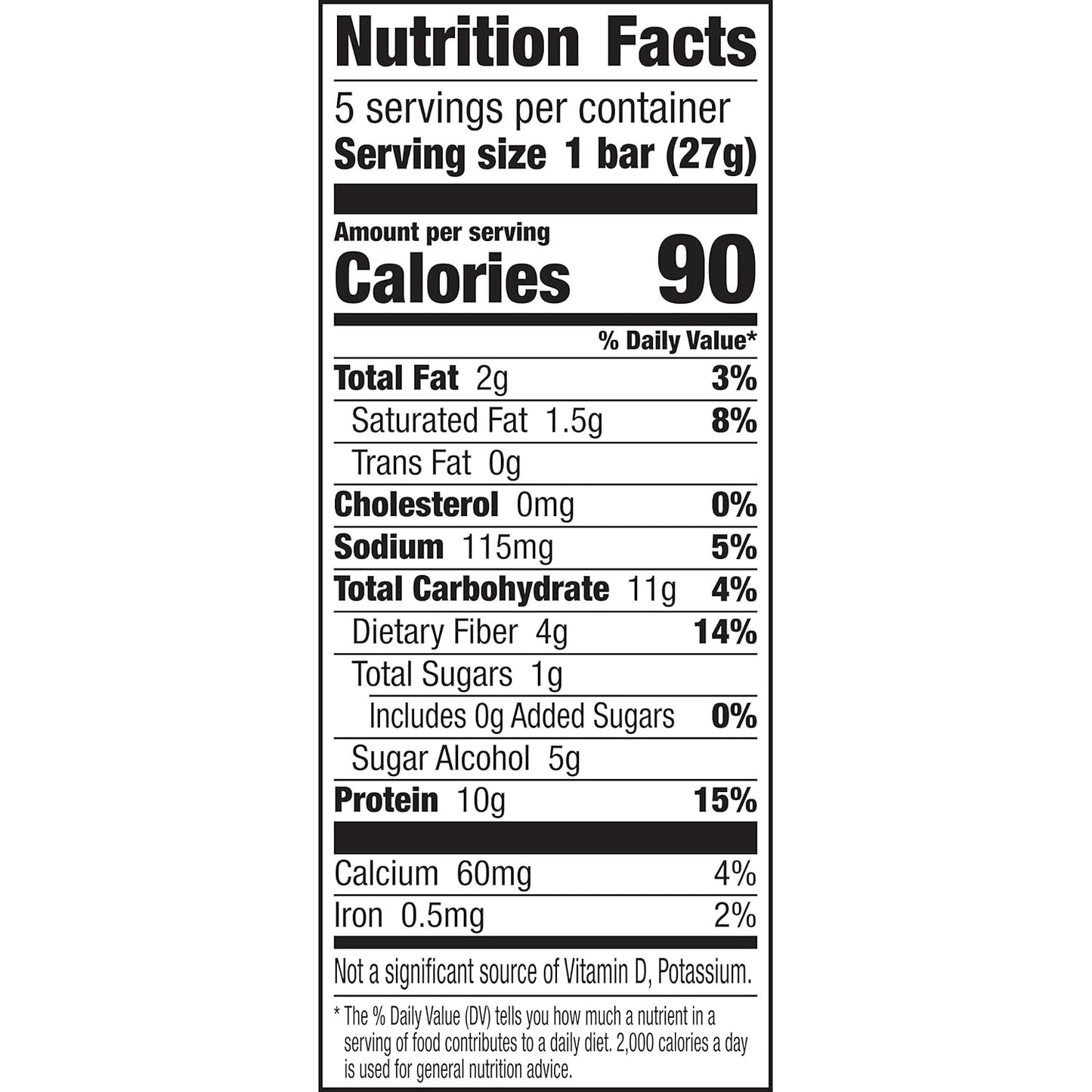 Strawberries and Cream Protein One Bars, 90 Calories, Keto Friendly - 5 Ct, 4.8 oz