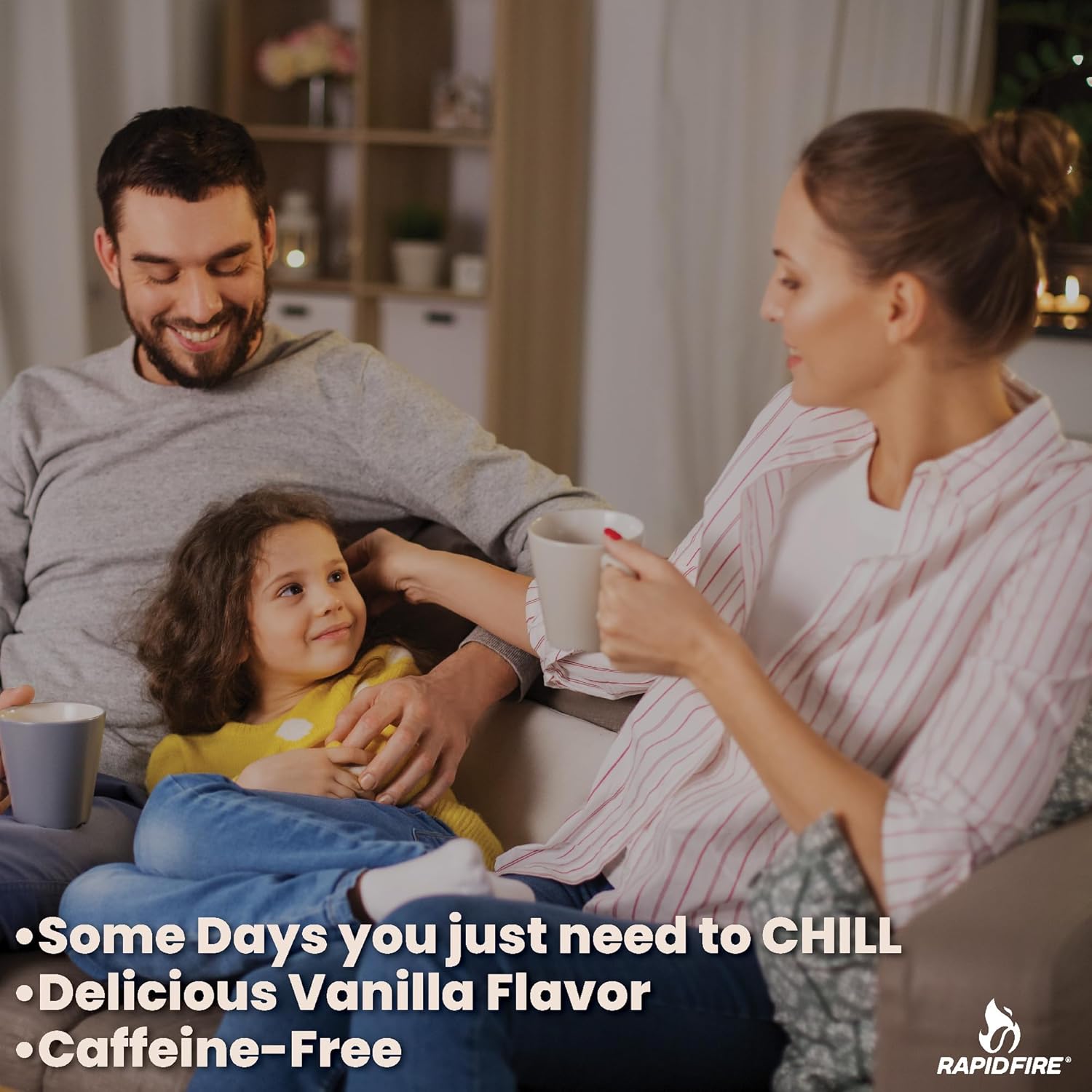 Stress Relief Tea with Ashwagandha, Chamomile, Turmeric - Caffeine Free, 14 Tea Bags