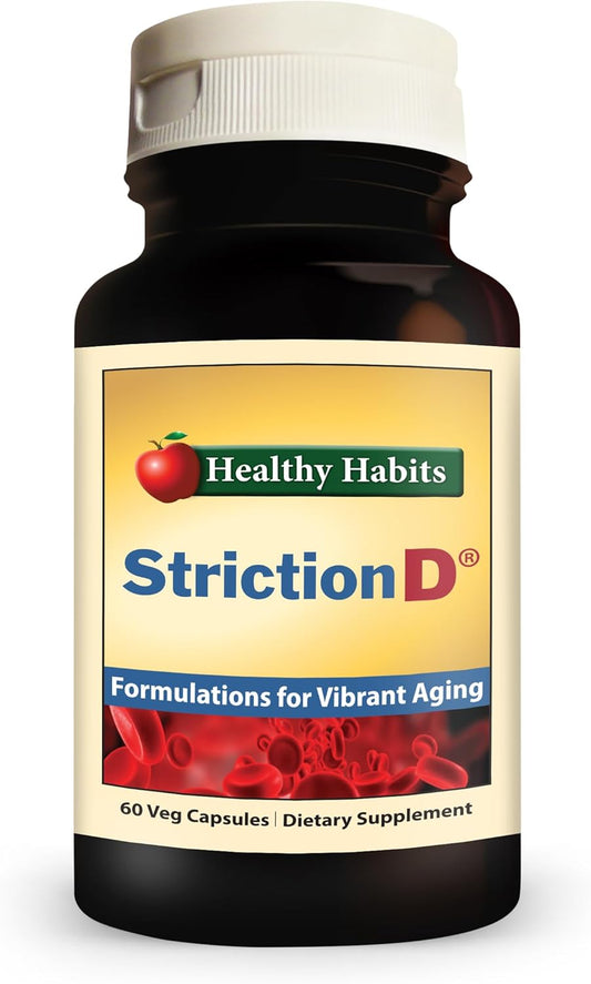 StrictionD with Glucohelp Banaba Extract, Ceylon Cinnamon, and Crominex 3 for Promoting Healthy Habits