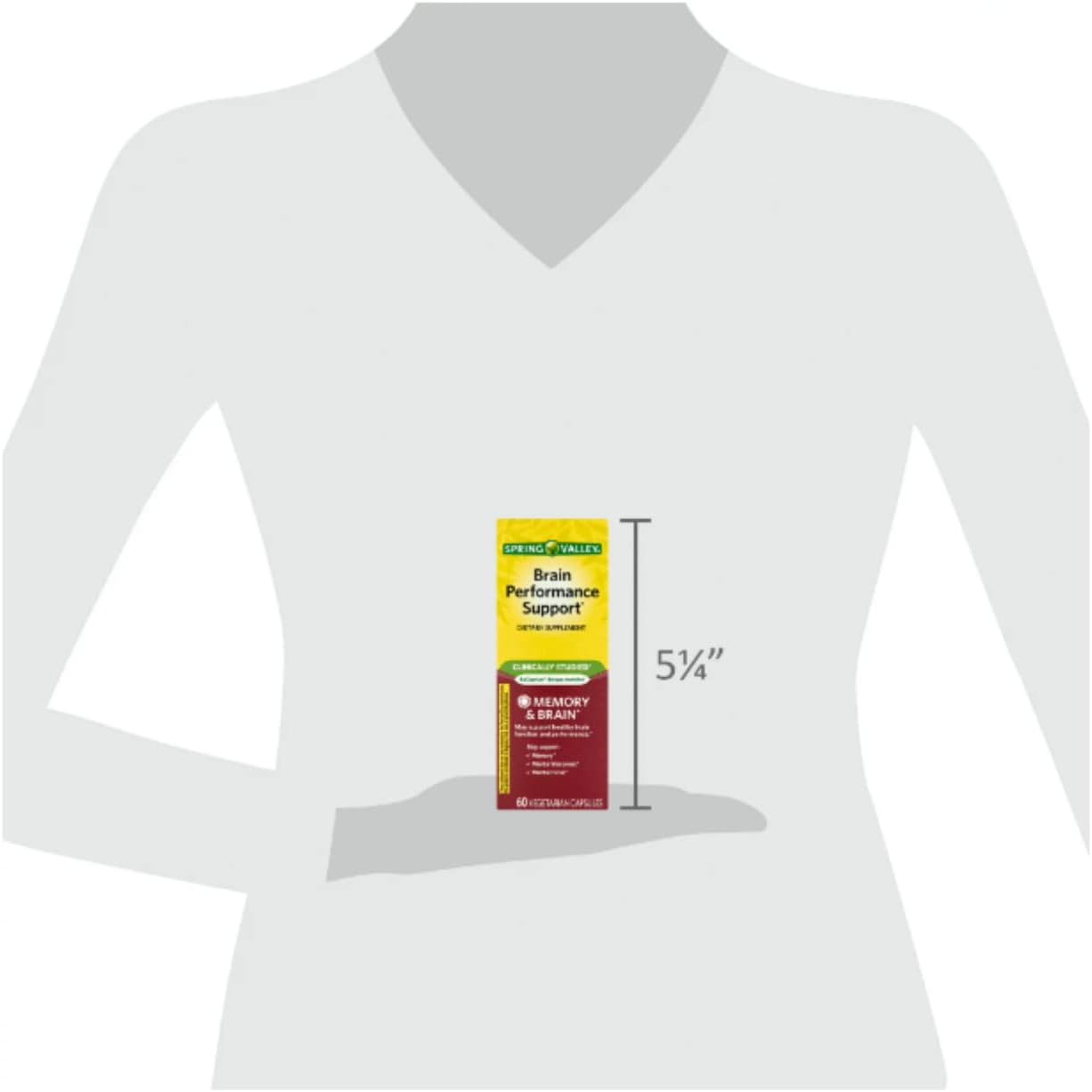 STS Home Spring Valley Brain Performance Support Supplement - 60 Count with Bonus STS Sticker