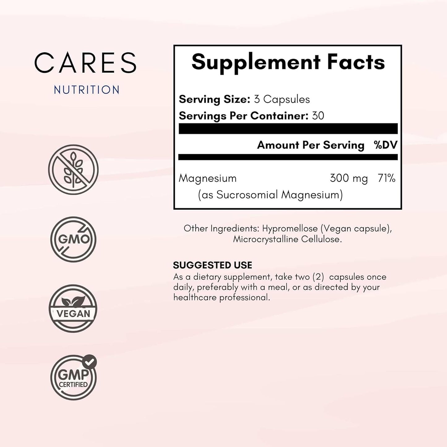 Sucrosomial Magnesium Supplement - 300mg Patented Formula for Superior Absorption with No Stomach Upset or Discomfort