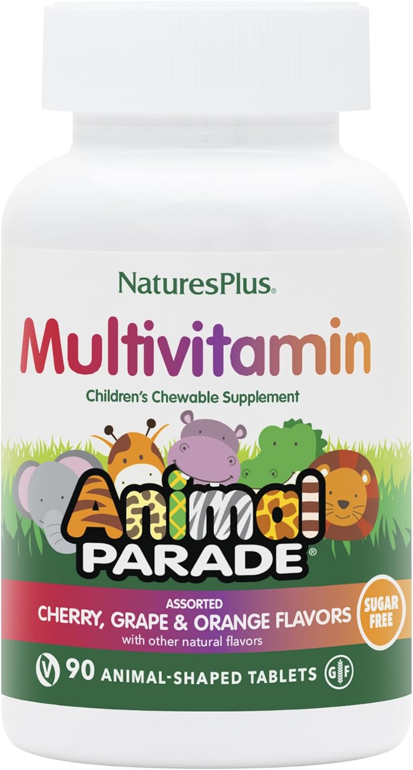 Sugar-Free Children's Multivitamin Chewable Tablets - Assorted Cherry, Grape & Orange Flavors - 90 Count